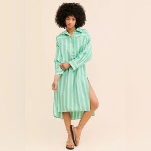 Anthropologie Striped Midi Shirt Dress (Size S/M)